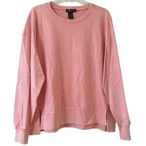 NWT Miss Chievous Medium Drop Long Sleeves Lightweight Faded Pink Sweatshirt